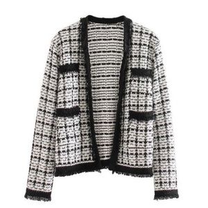 NWT. Zara Knit Open Cardigan/Jacket. Size M.